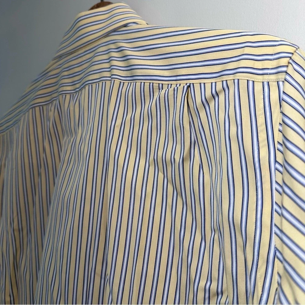 POLO Ralph Lauren Regent Classic Fit Yellow & Blue Striped Button Down Shirt